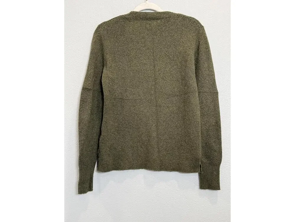 J.Crew Super Soft Olive Green Crew Neck Sweater - Women Small